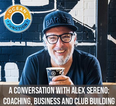 Coach Alex Sereno  with Coffee at Ocean Junction