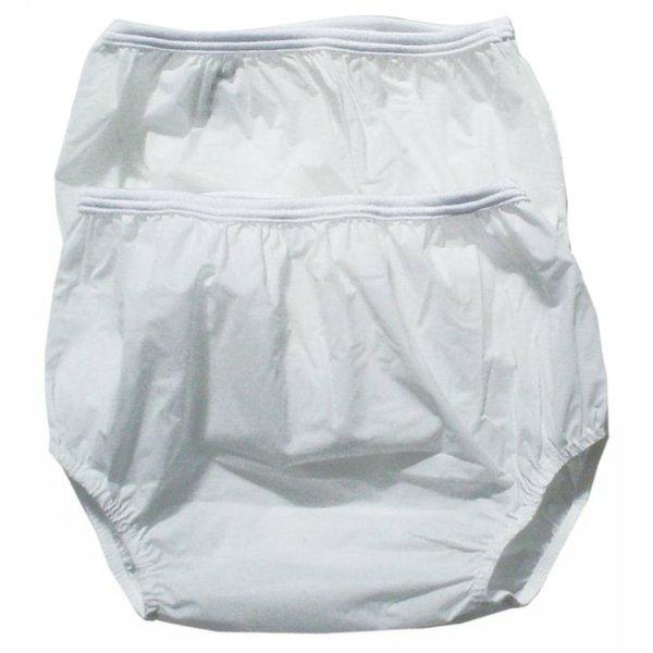 Dappi Waterproof 100-Percent Nylon Diaper Pants, 2 Pack, (White) by Ocean Junction - Ocean Junction